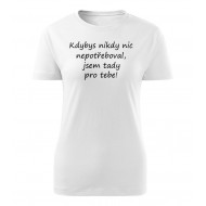 Kdybys nikdy nic nepotřeboval